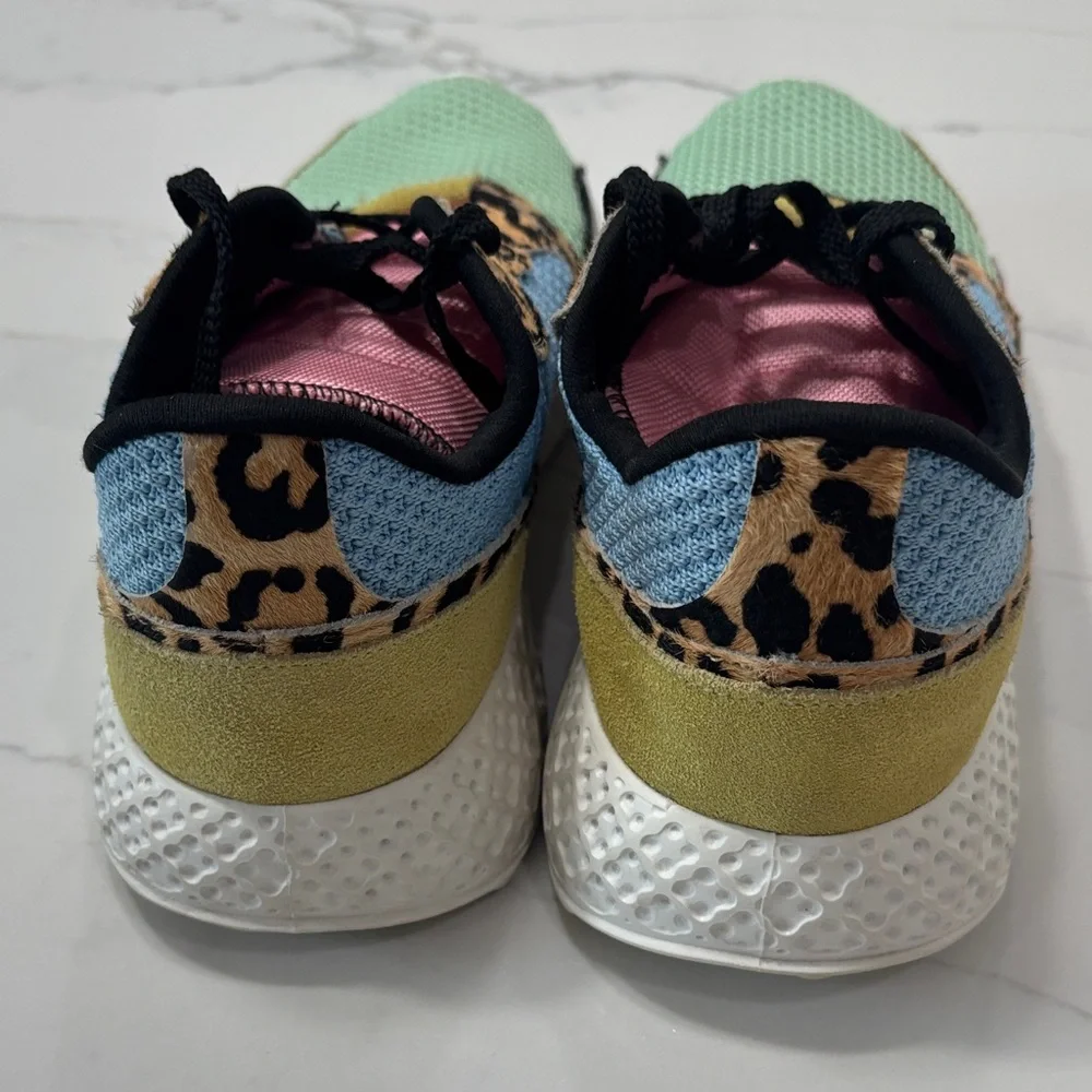 Steve Madden Multi-Color Leopard Mesh Sneaker